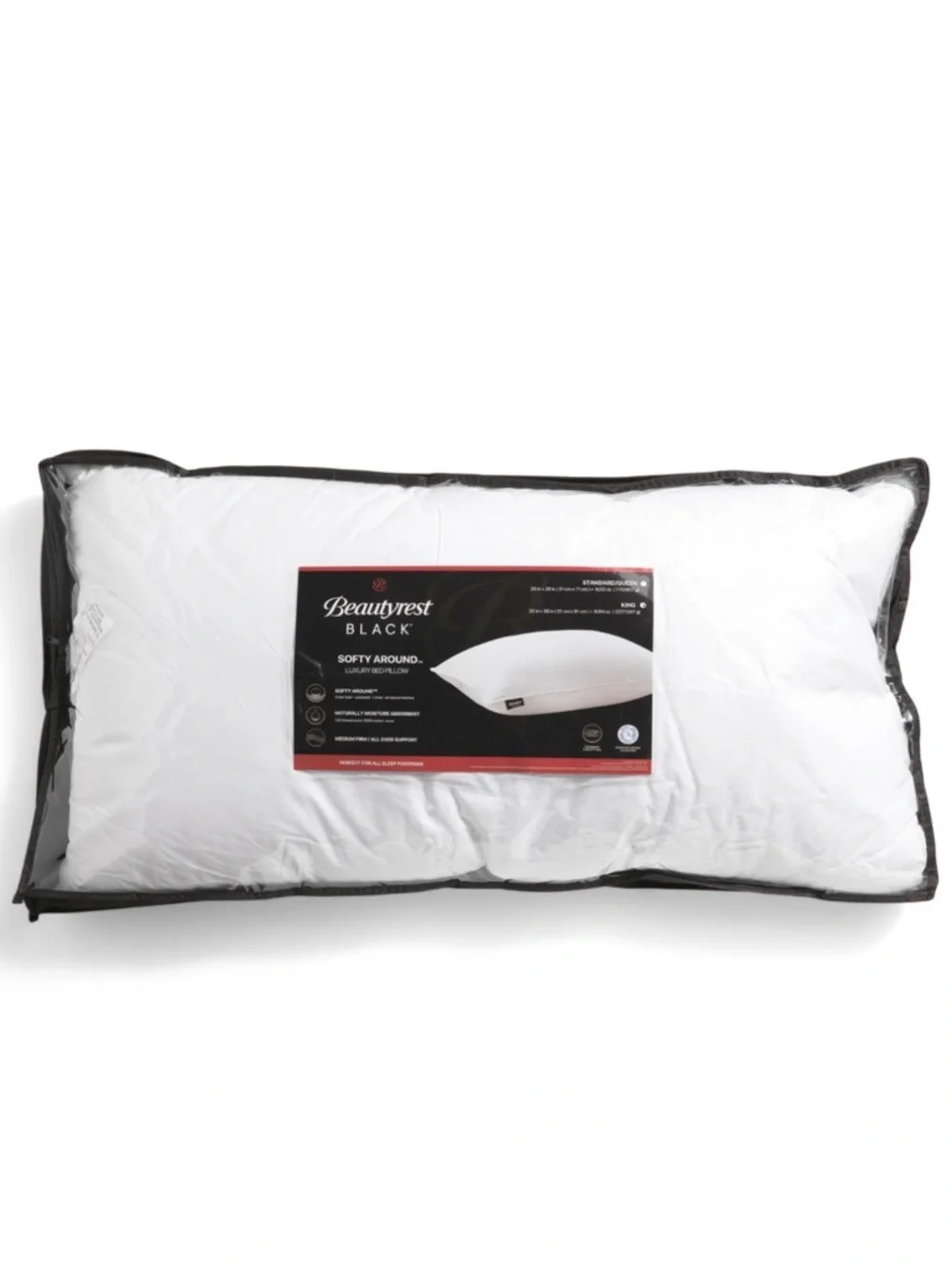 🎉LAST PIECE 🎉BEAUTYREST BLACK‎ Luxurious Down And Feather Blend Pillow